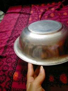 India Craft Stainless Steel Serving Plate/Bowl