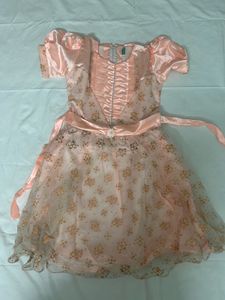 Peach Party Floral Dress