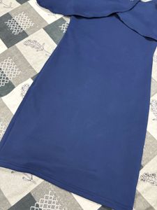 Navy Blue Cold Shoulder Dress