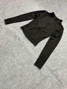 Black Zip-Up Athletic Jacket