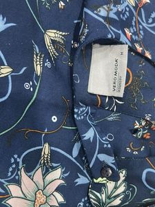 Vero Moda Navy Floral Print Sleeveless Top