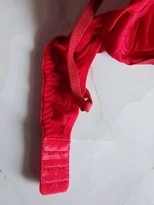 Red Padded Bra