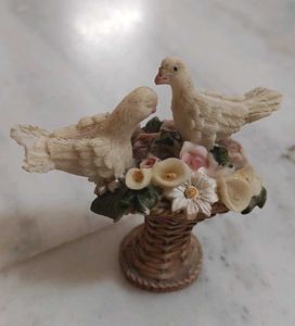 Decorative Doves & Flowers Figurine