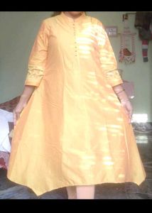 Yellow Anarkali Kurta