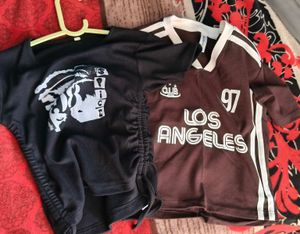 Brown Los Angeles Graphic Tee