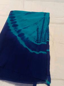 Blue & Teal Tie-Dye  cut piece