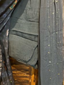 Blue Baarat Printed Kurta with cotton lining