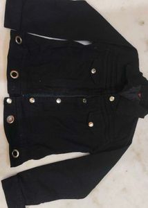 Stylish Black Denim Jacket