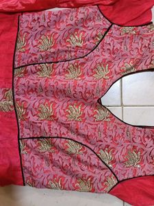Beautiful Pink &amp; Red Ethnic Dress