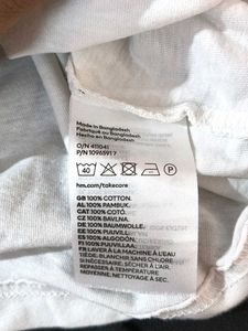 White Cropped boxy Tee