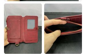 Genuine Leather Phone Wallet Card Holder