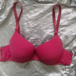 Vibrant Pink heavily Padded Bra