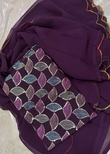 Elegant Purple Saree