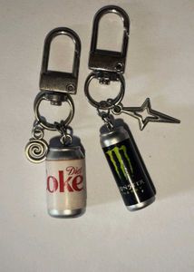Diet Coke & Monster Energy Keychains combo