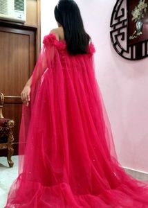 Price Drop!! Crimson Red Glitter tulle party Gown
