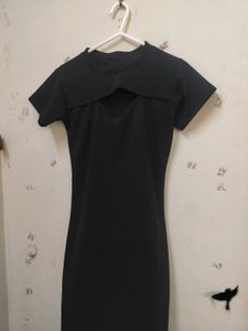 Chic Black Cut-Out Mini Dress