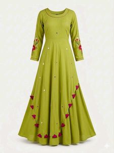 Beautiful Lime Green Anarkali Gown