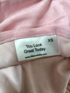 Littlebox Pale Pink Tube Top with Scarf XS