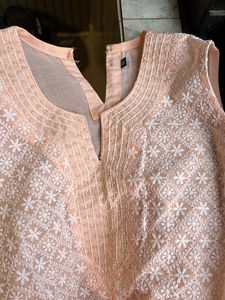 Pure Cotton Sleeveless Size 32 Kurta Kids