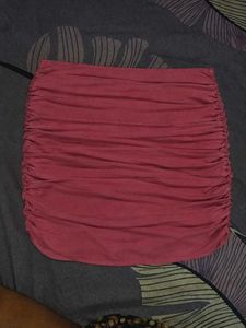 Ruched Mini Skirt