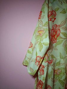 Floral Print Tunic Top