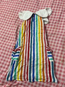 Cute Rainbow Striped Dress