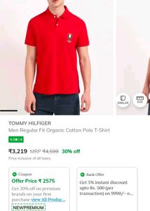 Classic Red Tommy Hilfiger Polo Shirt