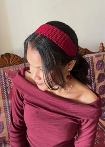 Red Knit Headband