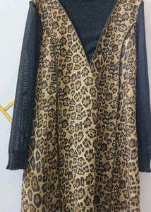 Animal Print Deginer Dress