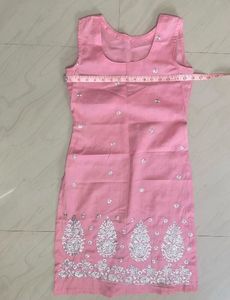 Elegant Pink Embroidered Kurta