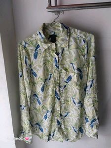 Women Green Shirt Free Size Upto MEDIUM