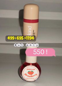 Akind Lipstick and Sheglam lip stain