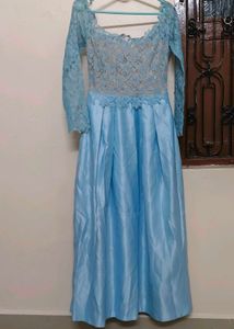 Beautiful Blue Lace Gown