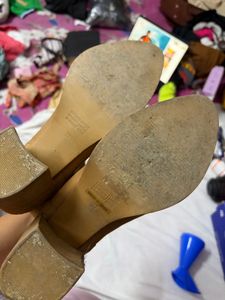 Tan/Brown Chelsea Ankle Boots with Block Heel