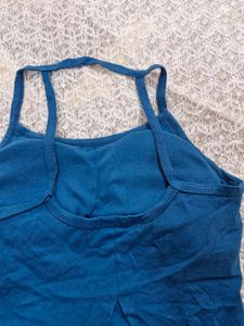 Blue Crop Top