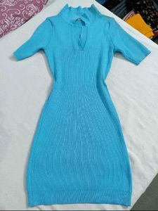 BLUE BODYCON DRESS