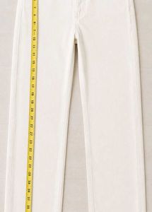 Cream Wide Leg Jeans