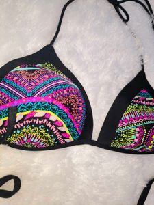 Vibrant Patterned Bikini Top