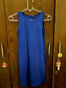 Royal Blue Sleeveless Mini Dress