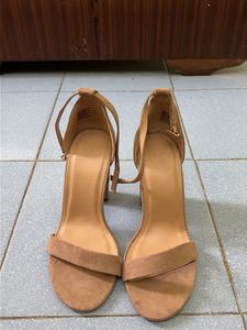 Suede Block Heel Sandals