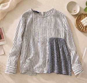 Striped Asymmetrical Top