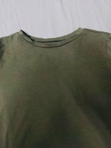 Olive Green Basic T-Shirt
