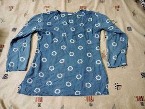 Blue Printed Kurta