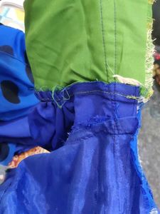 Royal Blue Printed Anarkali Gown
