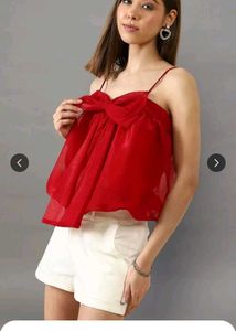 Red Crop Top