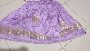 Lavender Lehenga Choli with Gold Accents