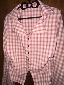 Chic Plaid Button-Up Shirt