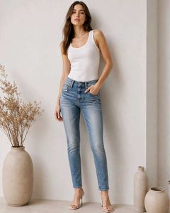 MANGO Denim | Vintage Faded Blue Jeans - Women