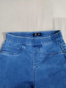Women's Light Blue Skinny Fit Jeans – Soft &amp; Styli