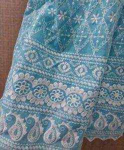 Light Blue Embroidered Kurta